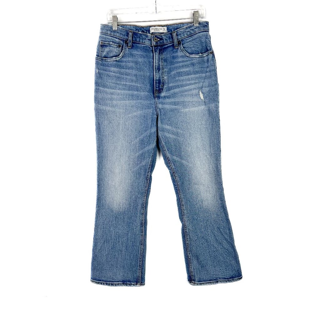 Abercrombie & Fitch The Kick Flare Ultra High Rise Jeans Size 29 8 EUC T2509